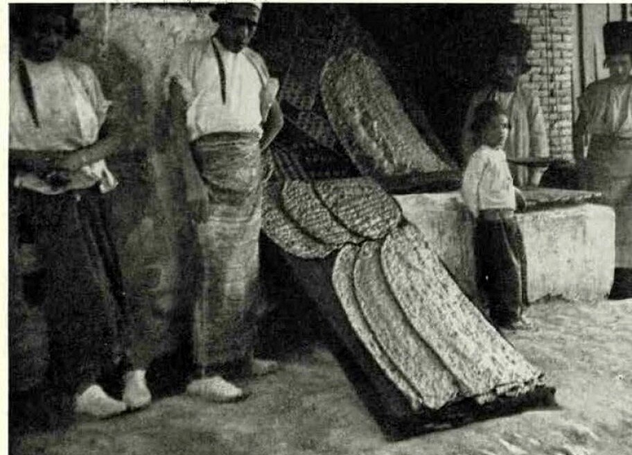 نانوایی سنگکی در شیراز دوران قاجار