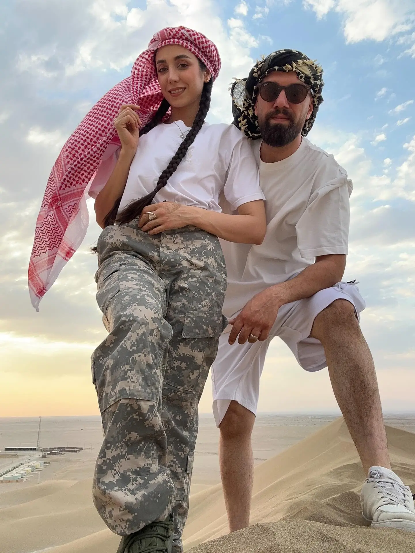 مرجان سلحشوری و همسرش