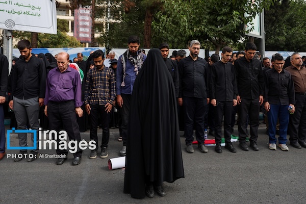 اقامه نماز بر پیکر شهید اسماعیل هنیه در دانشگاه تهران 