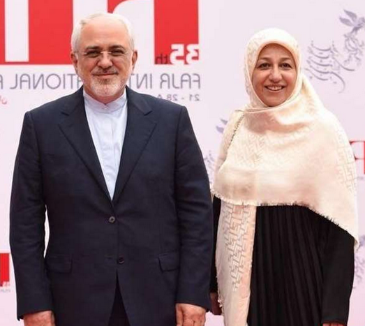 ظریف و همسرش مریم ایمانیه