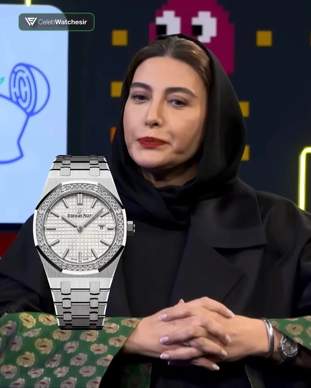 ساعت-۴-میلیارد-تومانی-فریبا-نادری-با-۴۰-عدد-الماس-تراش-خورده