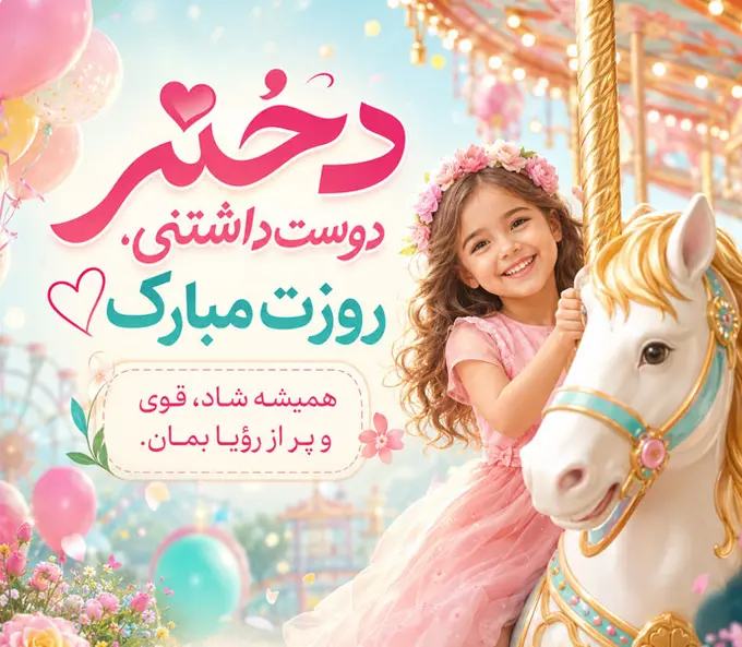 دختر روز نمی خواهد کمی امنیت به او بدهید تمام روزها روز دختر می شود
