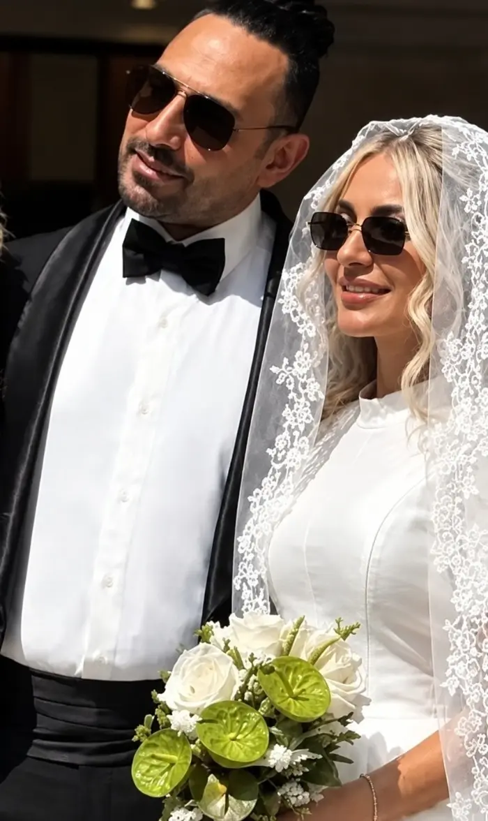 سامان گوران و همسرش