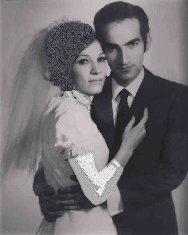 آلبوم عروسی جشینه و رضابنفشه خواه مادر و پدر بیژن بنفشه خواه