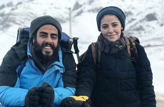 پوریا شکیبایی و همسرش پریا زاغند