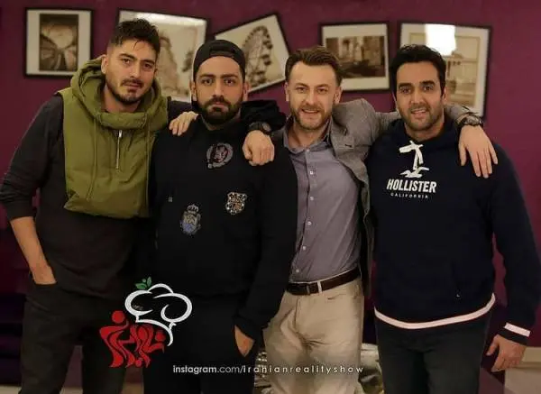 سامان گوران، پوریا پورسرخ، نیما شاهرخ شاهی و بازیگر ترکیه ای شام ایرانی