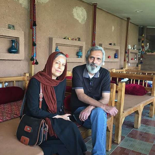 فرخ نعمتی و همسرش سهیلا رضوی
