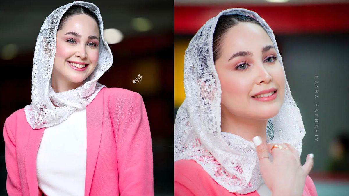 استایل شیک تینا یلان با کت صورتی؛ خانم بازیگر مرکز توجه اکران مردمی بود