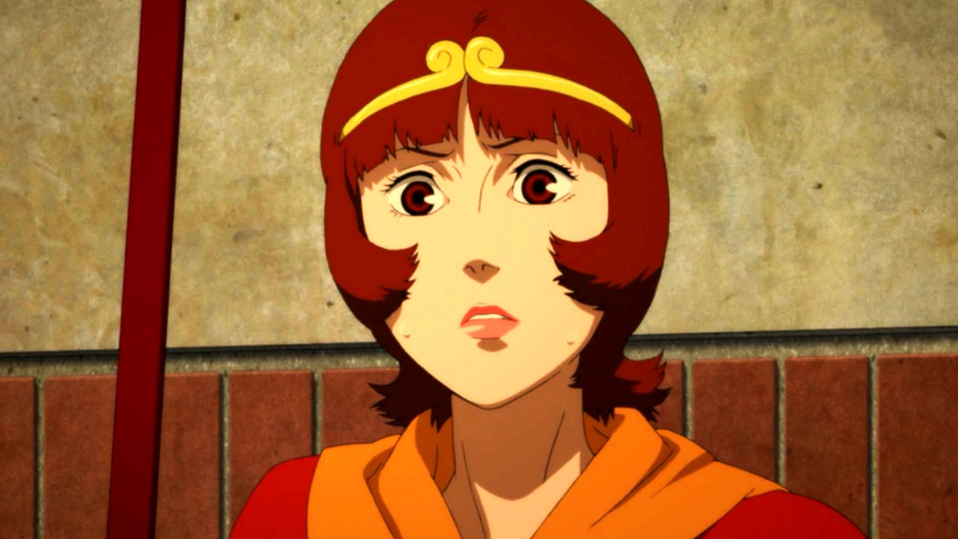 شخصیت اصلی انیمه Paprika با چهرهای متعجب