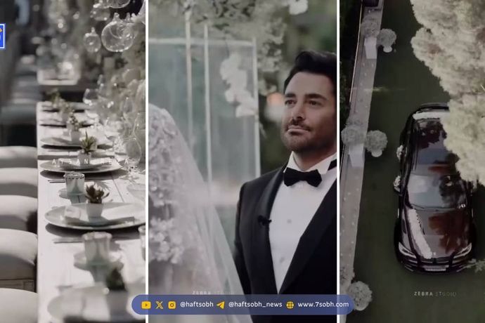 آلبوم عروسی محمدرضا گلزار و آیسان آقاخانی زوج پولدار سینما