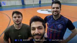 دارا حیایی، کیسان دیباج و محسن نیکوسخن در یک قاب