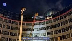 
آتش‌سوزی در ساختمان سابق بی‌بی‌سی در غرب لندن
