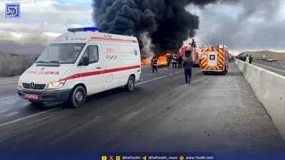 حادثه وحشتناک در تصادف بی‌آر‌تی تهران ؛ یک فوتی و 2 مصدوم