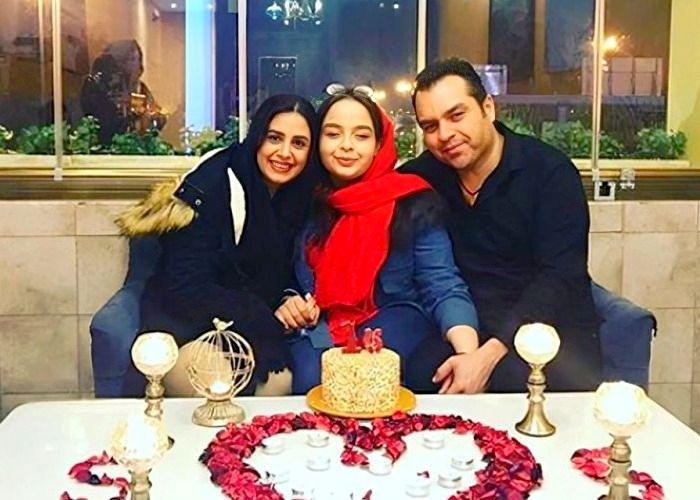 شهرام قائدی و همسرش