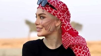 سحرقریشی با ظاهر و تتوهای جدید به ایران بازگشت+عکس