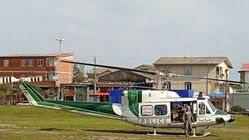 
انتقال فوری ۲ مصدوم حادثه انفجار هتل اسپیناس آستارا به رشت با بالگرد
