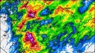 رنگین شدن نقشه ایران با باران + عکس