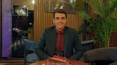 حضور بادیگاردها و تیم حفاظتی در جشن عروسی مجلل متین ستوده و همسر هنرمندش، کامران تفتی در باغ تالار مجنون