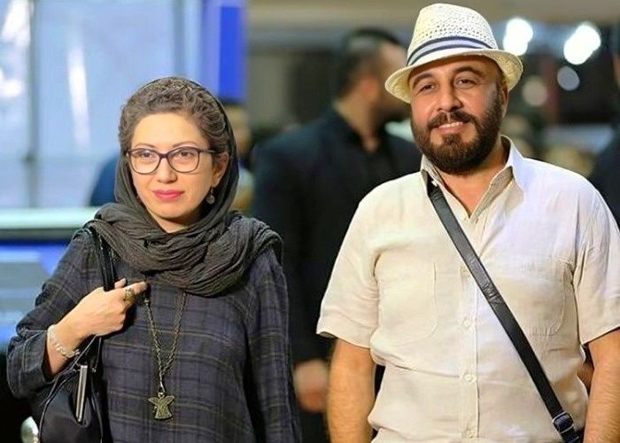 رضا عطاران و همسرش