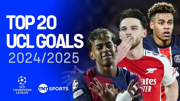 20 گل برتر لیگ قهرمانان اروپا در فصل 2024/2025