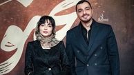 استایل درخشان سجاد بابایی و نورا محقق در اکران فیلم مجنون / حضور  باربد بابایی و هانیه غلامی و الهام اخوان و بهزاد خلج