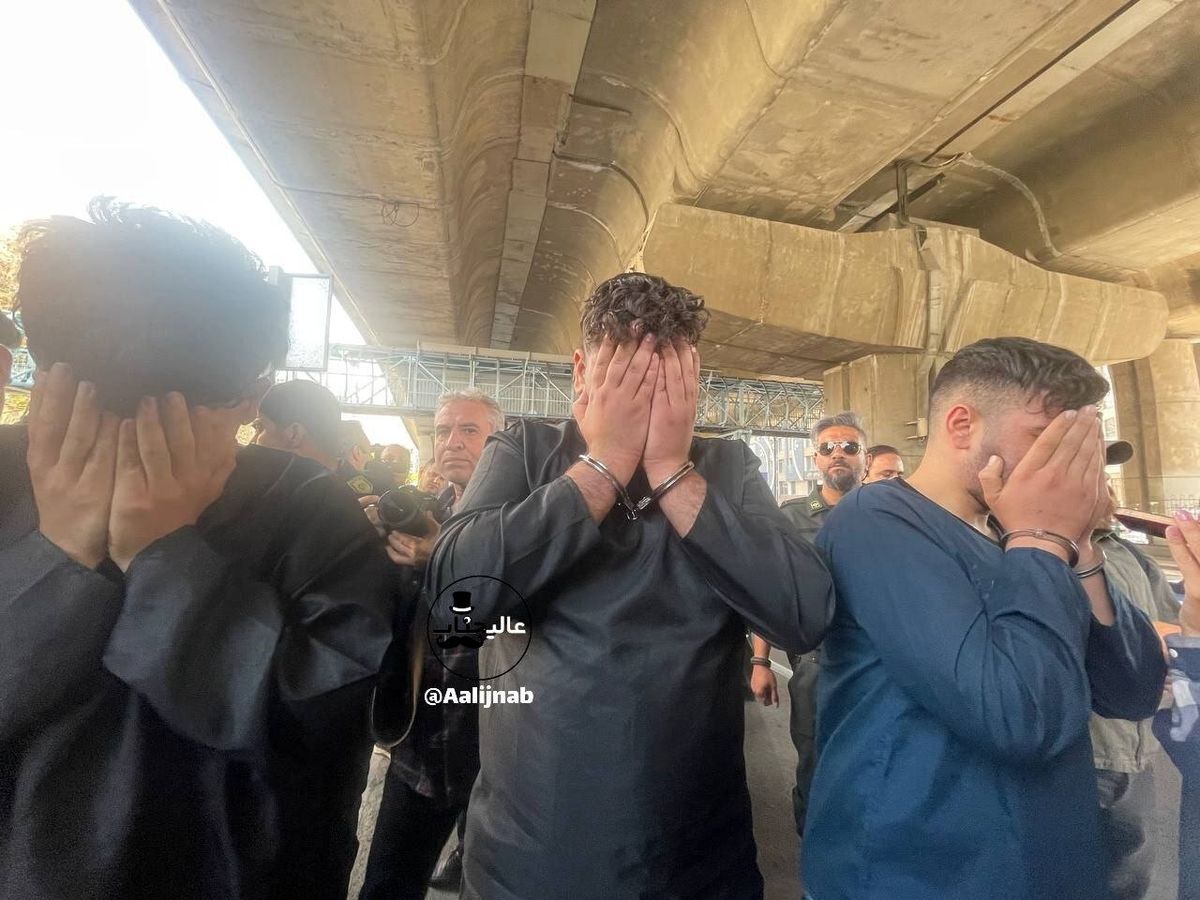ببینید | لحظه دستگیری زورگیران اتوبان صدر