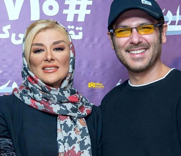 کوروش تهامی و همسرش