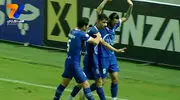 گل اول استقلال به نساجی توسط محمدرضا آزادی