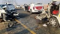واژگونی ون زائران ایرانی ۶ کشته و زخمی بر جای گذاشت