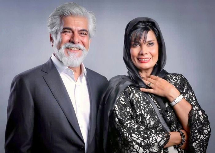 حسین پاکدل و همسرش