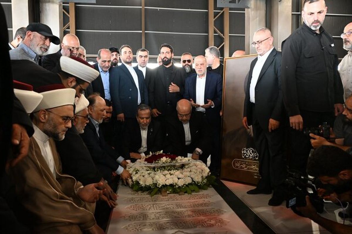 سفر عراقچی به لبنان؛ صحبتهای وی پس از زیارت مزار شهید سید حسن نصرالله