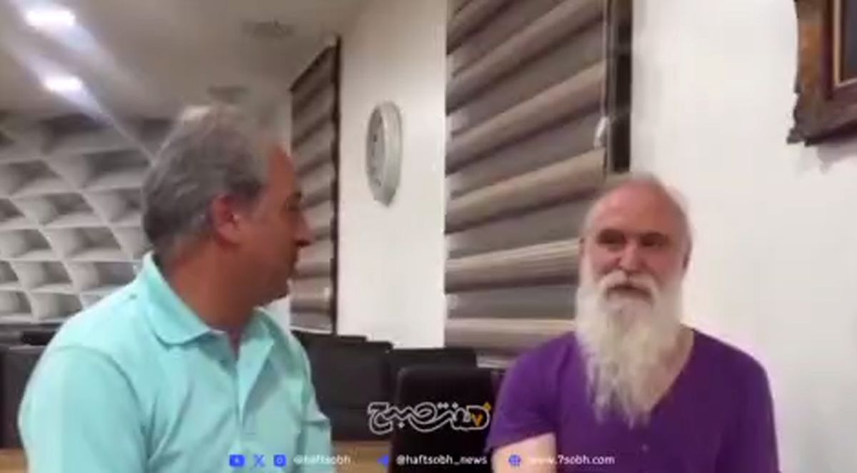 ببینید; واکنش جالب داوود آزاد و حسن نادرعلی (نقاش) به بمباران تهران