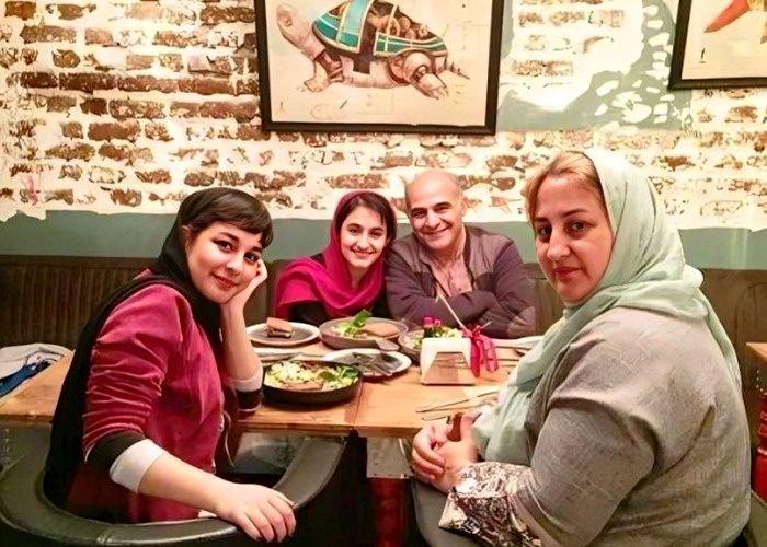 سیاوش چراغی‌پور و همسرش