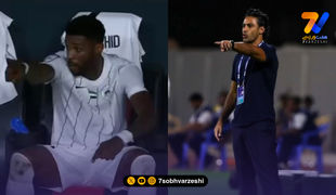 تمسخر فرهاد مجیدی از سوی بازیکنش پس از تعویض!
