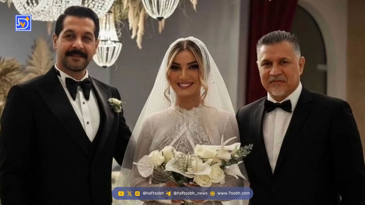 عکس جنجالی علی دایی و همسرش در عروسی متین ستوده و کامران تفتی