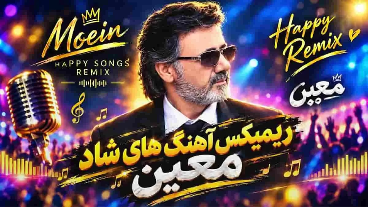 دانلود ریمیکس آهنگ های شاد معین؛ مخصوص رقص و جشن ها