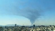 دود سیاه اطراف انبار نفت شهران به علت سوختن مشتقات نفتی است + ویدیو