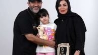عکس سینه‌زنی مهران غفوریان و دخترش هانا در هیئت عزاداری