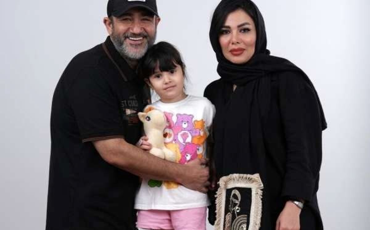عکس سینهزنی مهران غفوریان و دخترش هانا در هیئت عزاداری