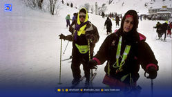 قاب تاریخ|‌ ‌دختران تهرانی در پیست ‌‌شمشک؛ عکس خاص آنتوان خان