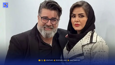 عکس عروسی ویدا جوان در لباس عروس منجق دوزی شده