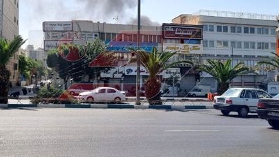 آتش سوزی کارخانه لبنیاتی در تهران + ویدئو