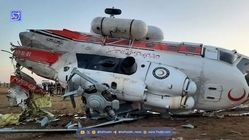 اولین فیلم از محل سقوط بالگرد هلال احمر در اشترانکوه + فیلم