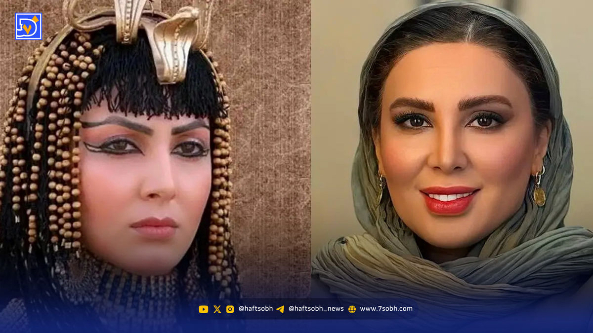 تیپ و استایل متفاوت بانو نفرتیتی سریال یوسف پیامبر در اکران یک فیلم 