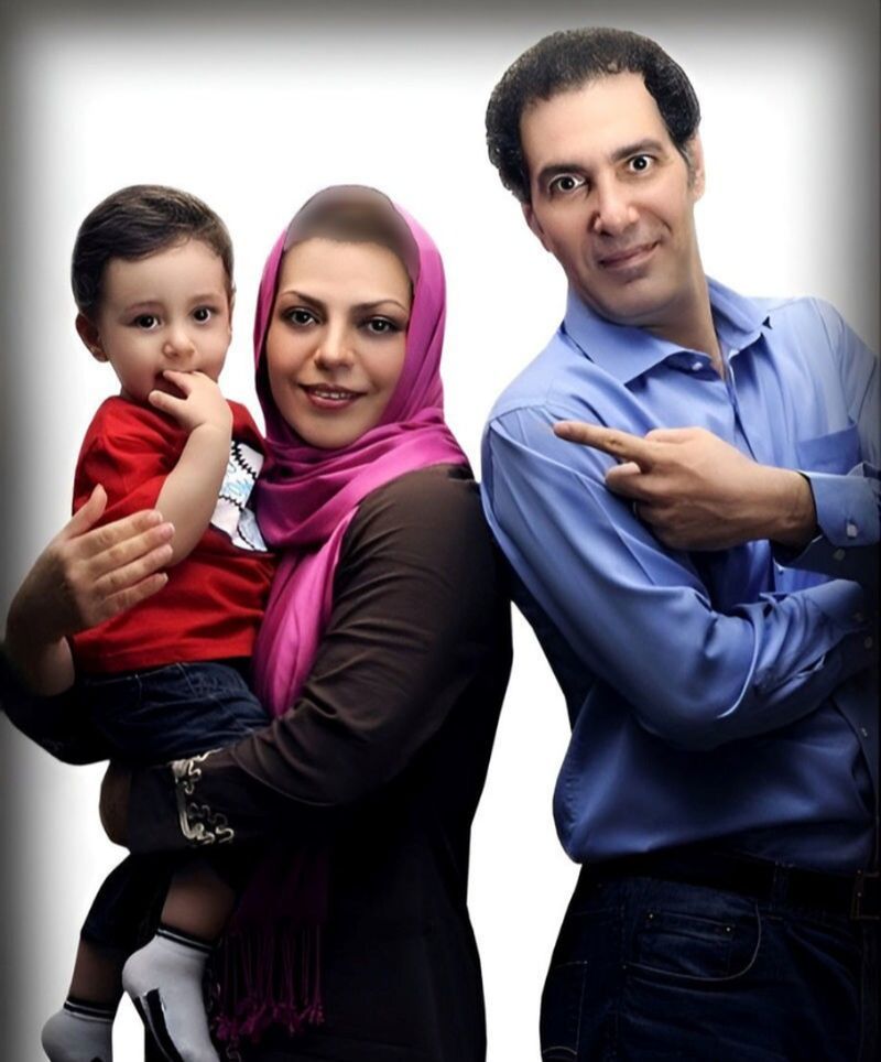 بهنام تشکر و همسرش