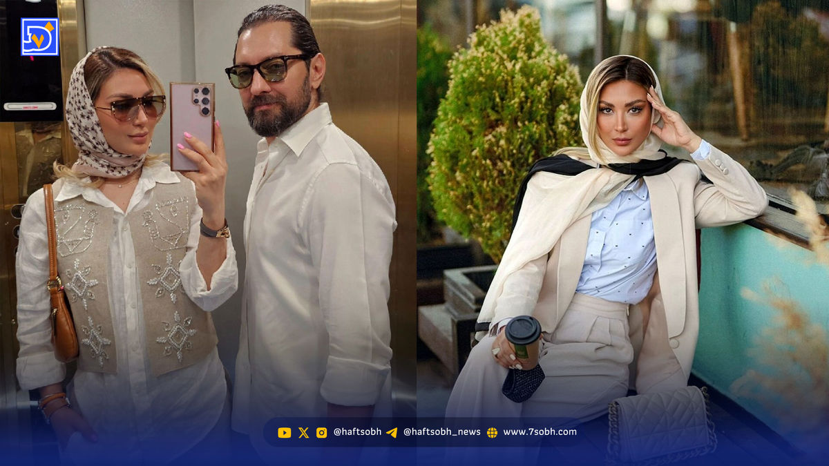 جواهرات میلیاردی زن مدلینگ بهرام رادان ؛ الماس و برلیان بر گردن زن پولدار آقای بازیگر!