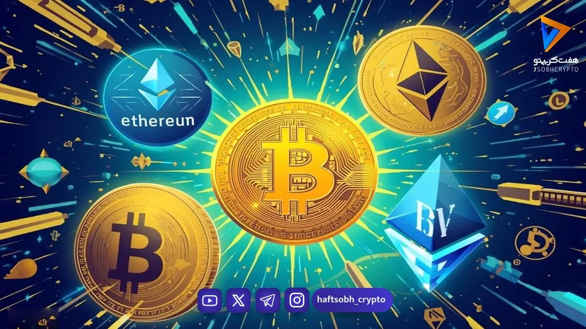  قیمت بیت‌کوین و اتریوم امروز دوشنبه ۹ شهریور ۱۴۰۵/ کاهش قیمت بیت‌کوین 