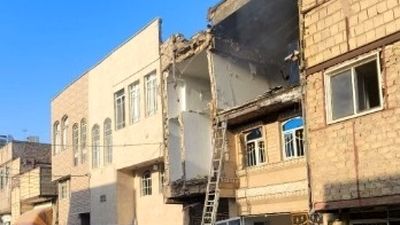 اولین تصاویر از محل حادثه انفجار منزل مسکونی در قم