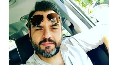 چهره دیدنی علی اوسیوند بازیگر سریال آلا همراه همسرش