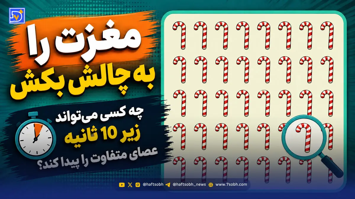 مغزت را به چالش بکش | چه کسی می تواند زیر 10 ثانیه عصای متفاوت را پیدا کند؟